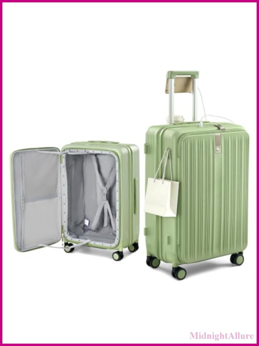 Expandable Hard Shell 24" Suitcase PC Spinner Wheels TSA Lock